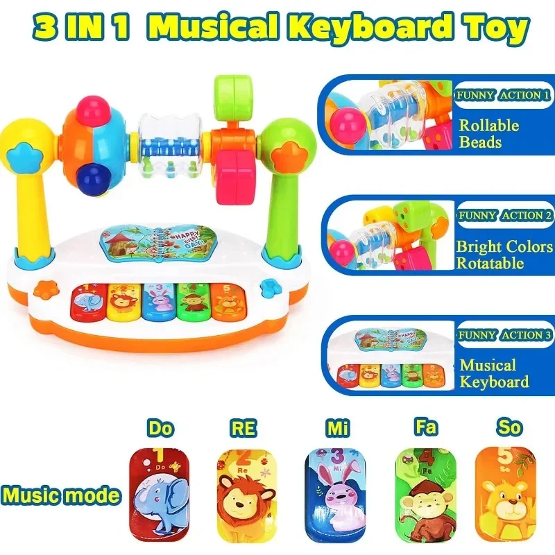 SmartSound – Musica e luci – Pianoforte giocattolo girevole