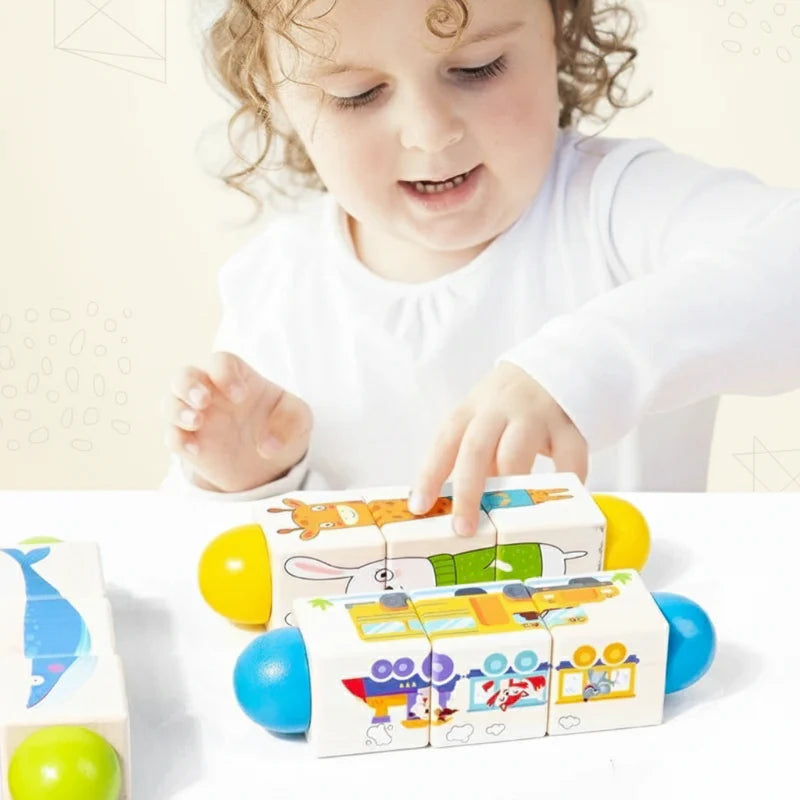 WoodiTurn – Educativo e divertente – Puzzle rotante