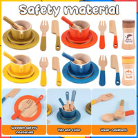 Thumbnail for Woods™ - Creativo ed educativo - Set di giochi da cucina in legno per bambini
