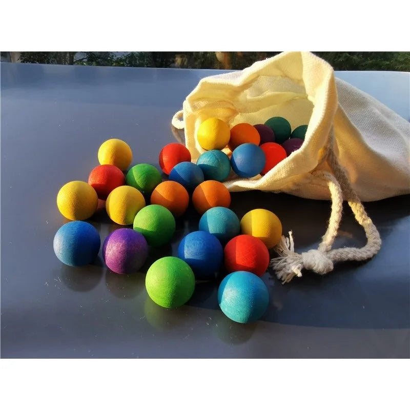 Rainbow Balls™ – Palline di legno arcobaleno