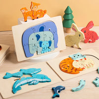 Thumbnail for Animal Puzzle™ – Scoprire e imparare – Puzzle di legno a cartoni animati