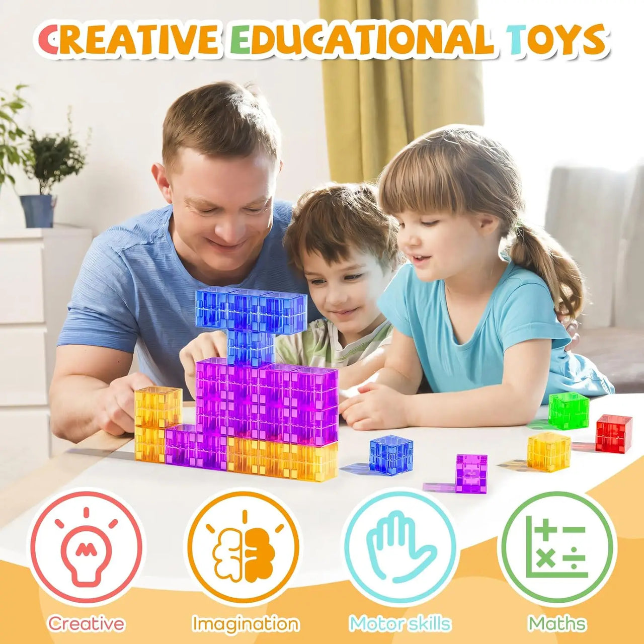 Magic Cubes - Fantasia e divertimento - Blocchi magnetici da costruzione