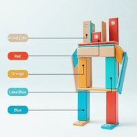 Thumbnail for MagPlayer – Creatività e motricità – Blocchi magnetici in legno fai da te