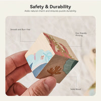 Thumbnail for WoodMind – Creativo e didattico – Puzzle in legno 6 in 1 con animali Montessori
