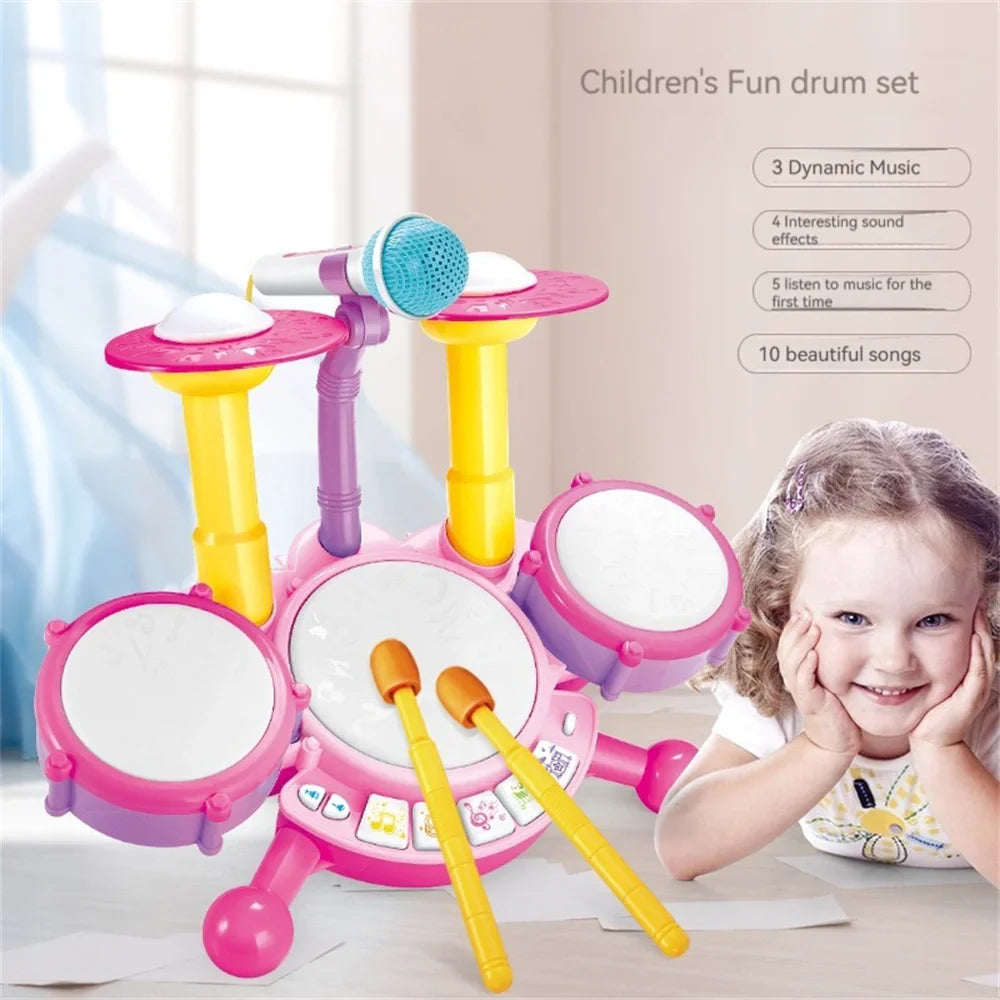 Kids Drumset™ - Stimolare l'amore per la musica - Batteria giocattolo