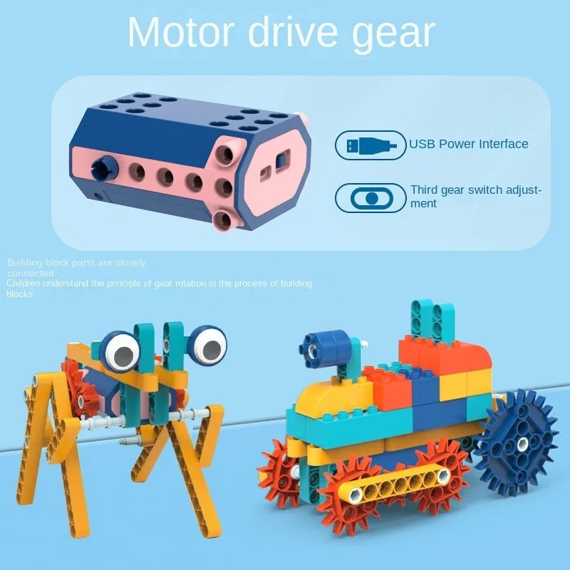 BuildPlay – Giocattoli educativi STEM - Set di costruzioni elettriche