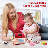 Thumbnail for BabyBarn – Morbido e in pelle – Casetta della fattoria con animali di peluche