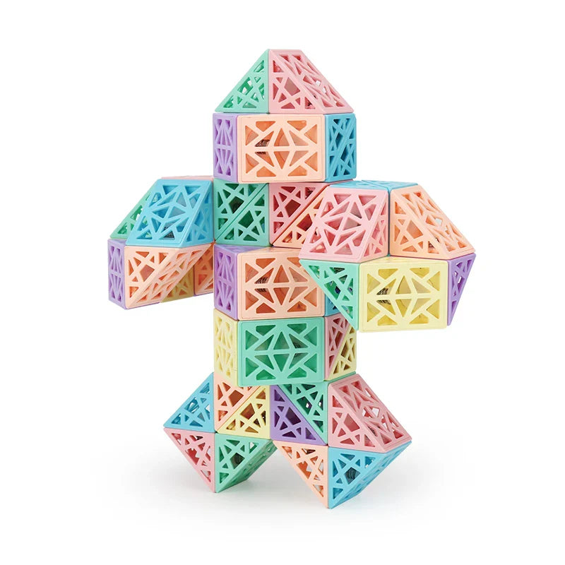 Snake Cube Set™ - Costruisci, gira ed esplora - Set di blocchi da costruzione