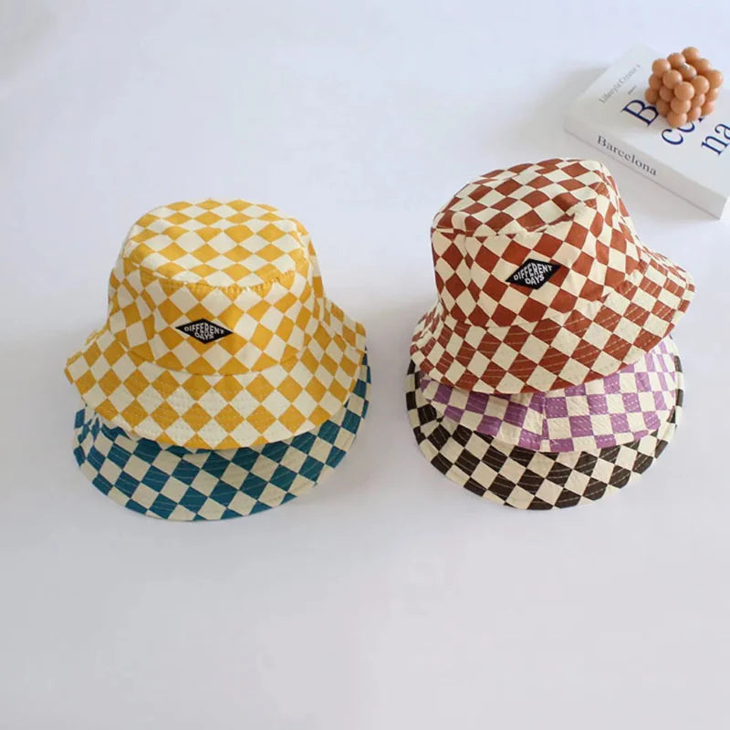 Bucket Hat – Carino e protettivo – Cappellino a quadri per bambini