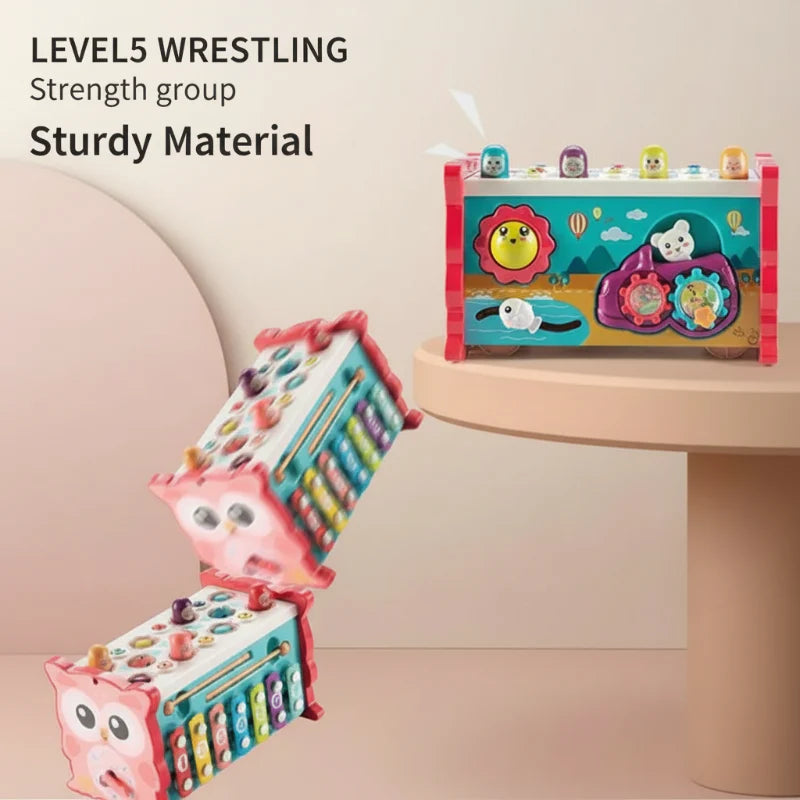 Montessori Hammering Toy – Motricità e apprendimento – Set di gioco 8 in 1