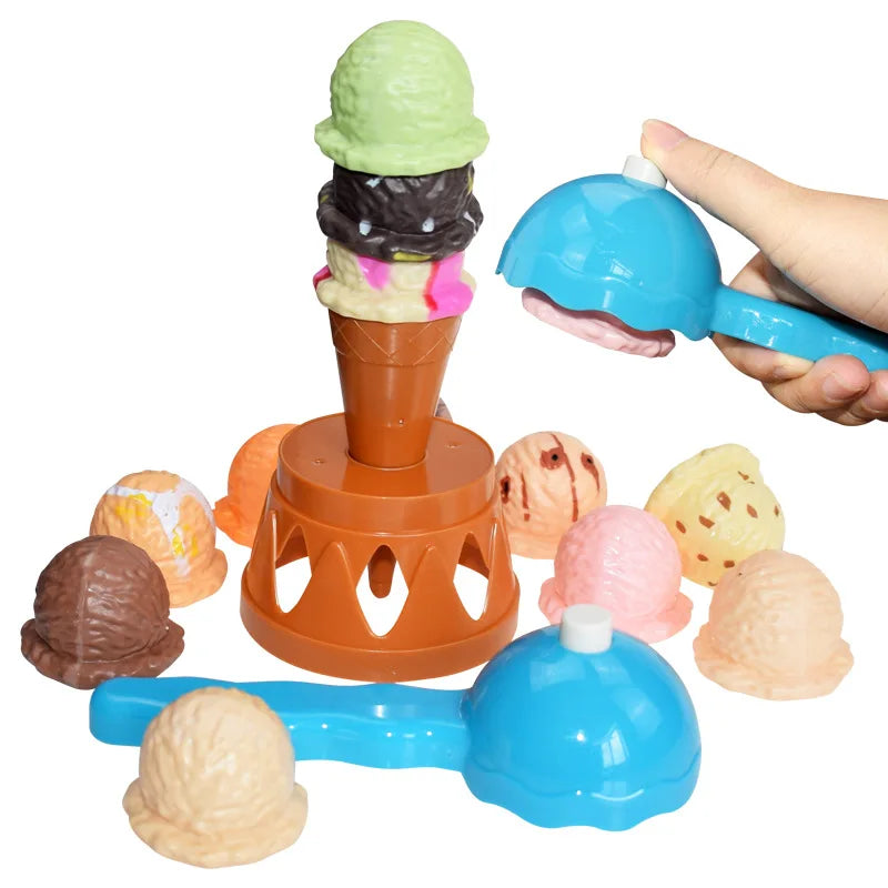 Ice Cream Stack Game™ - Gusti in equilibrio - Gioco di equilibrio a tema gelato