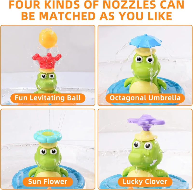 Light Up Crocodile Bath Toy – Interattivo e divertimento in acqua – Giocattoli da bagno "Fontana Coccodrillo"