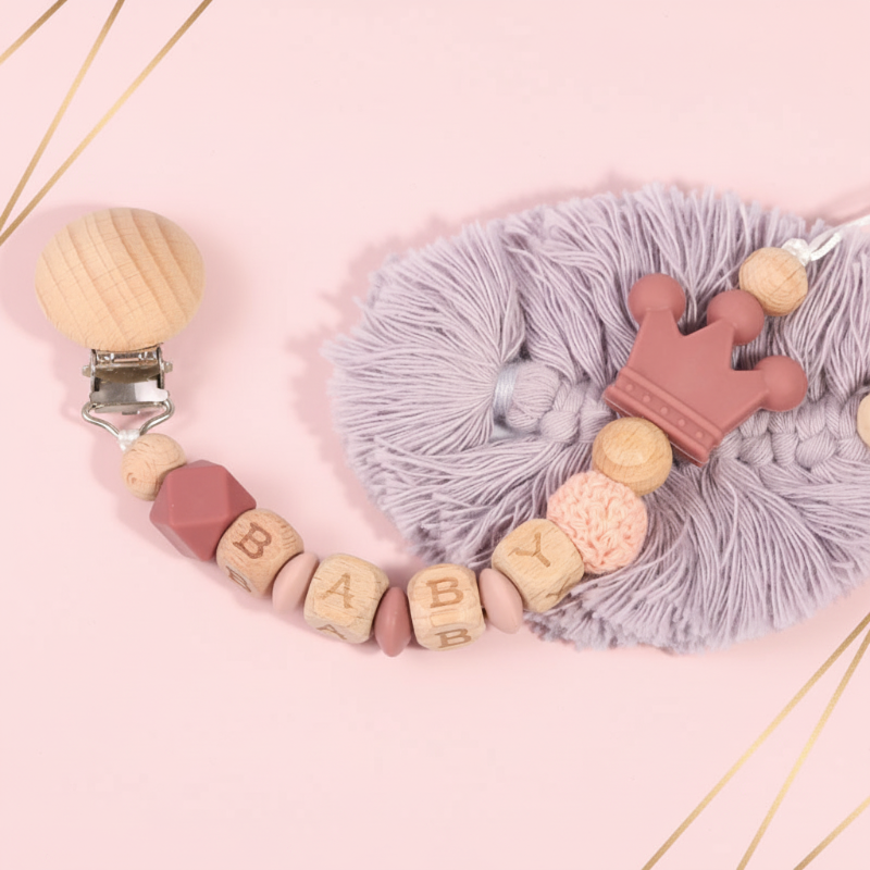 Personalized Pacifier Chain – Sicuro ed elegante - Portaciuccio personalizzato