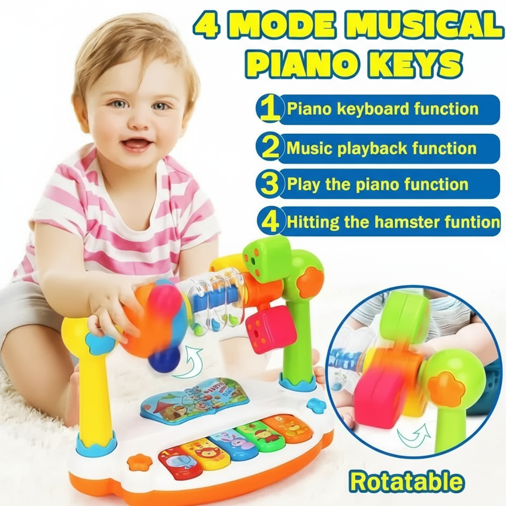 SmartSound – Musica e luci – Pianoforte giocattolo girevole