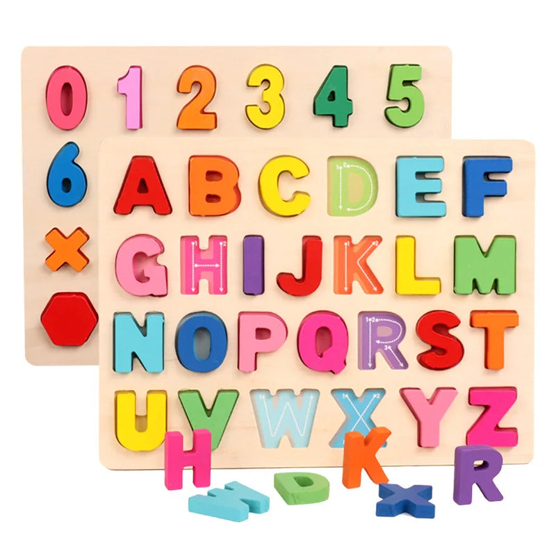 AlphaBlocks – Legno ed educativo – Puzzle con lettere 3D
