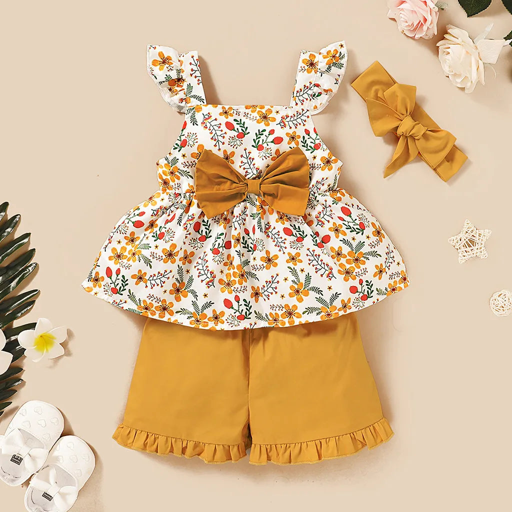 Mini Fashion™ - Abbigliamento per bambini - Set estivo 3 pezzi da bambina