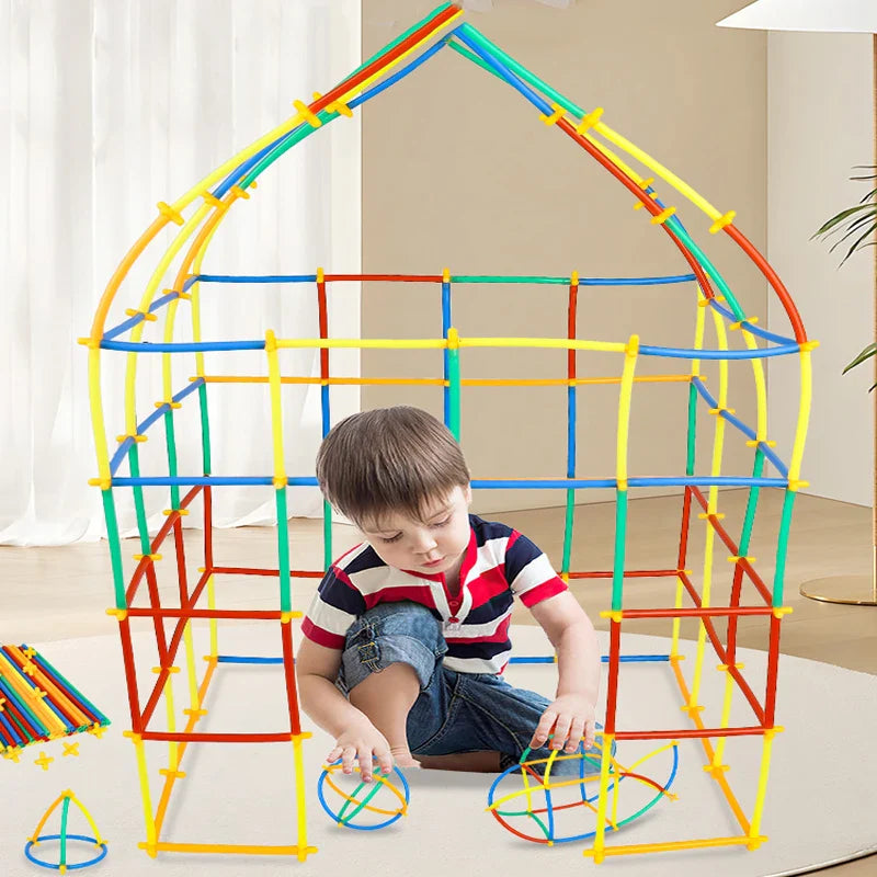 BuildPlay – Fantasia e abilità – Tubi di costruzione con connettori