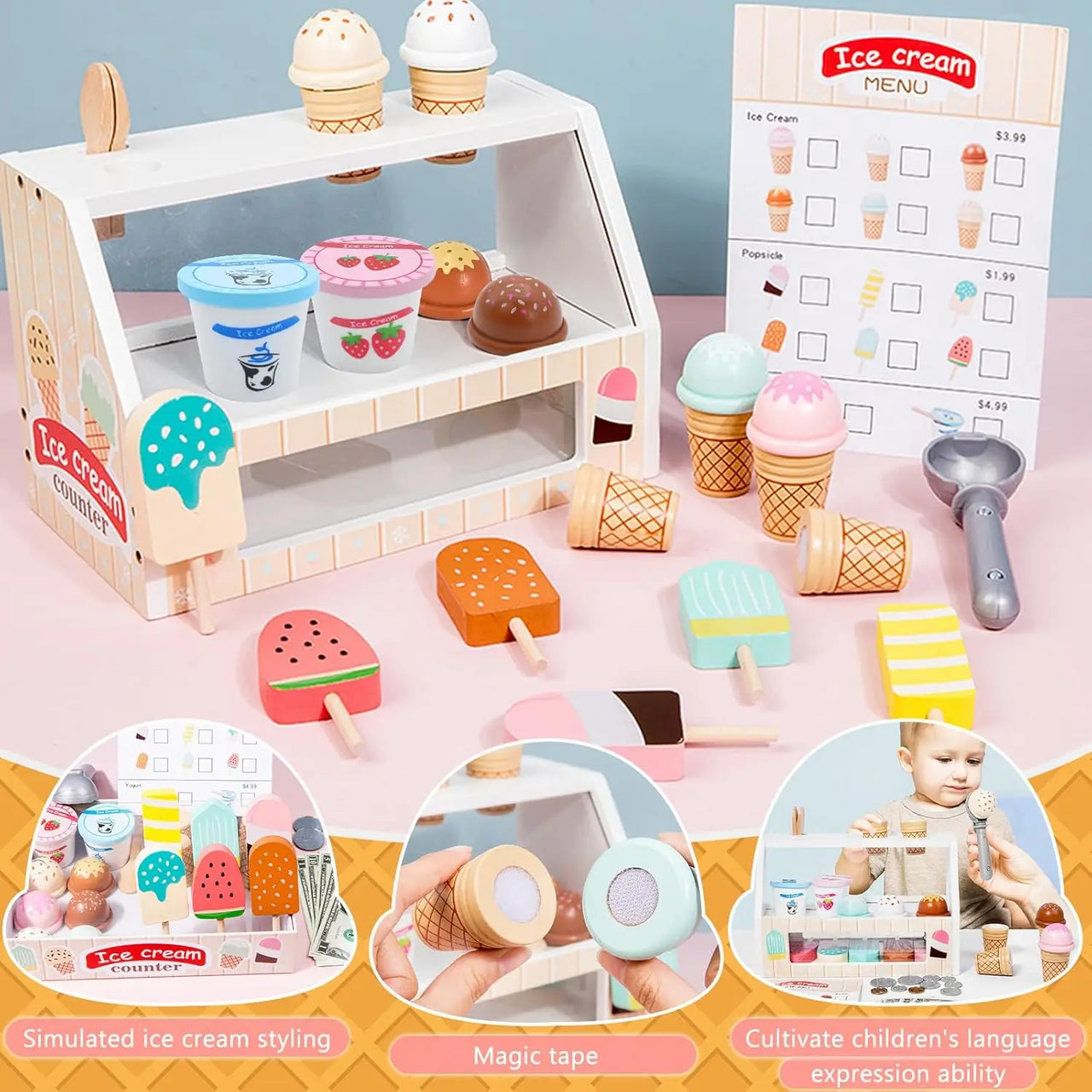 Ice Cream Playset™ - Creativo ed educativo - Il playset dei gelati