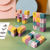 Thumbnail for WoodCraft – Stimolante ed educativo – Puzzle con blocchi da costruzione in legno 3D