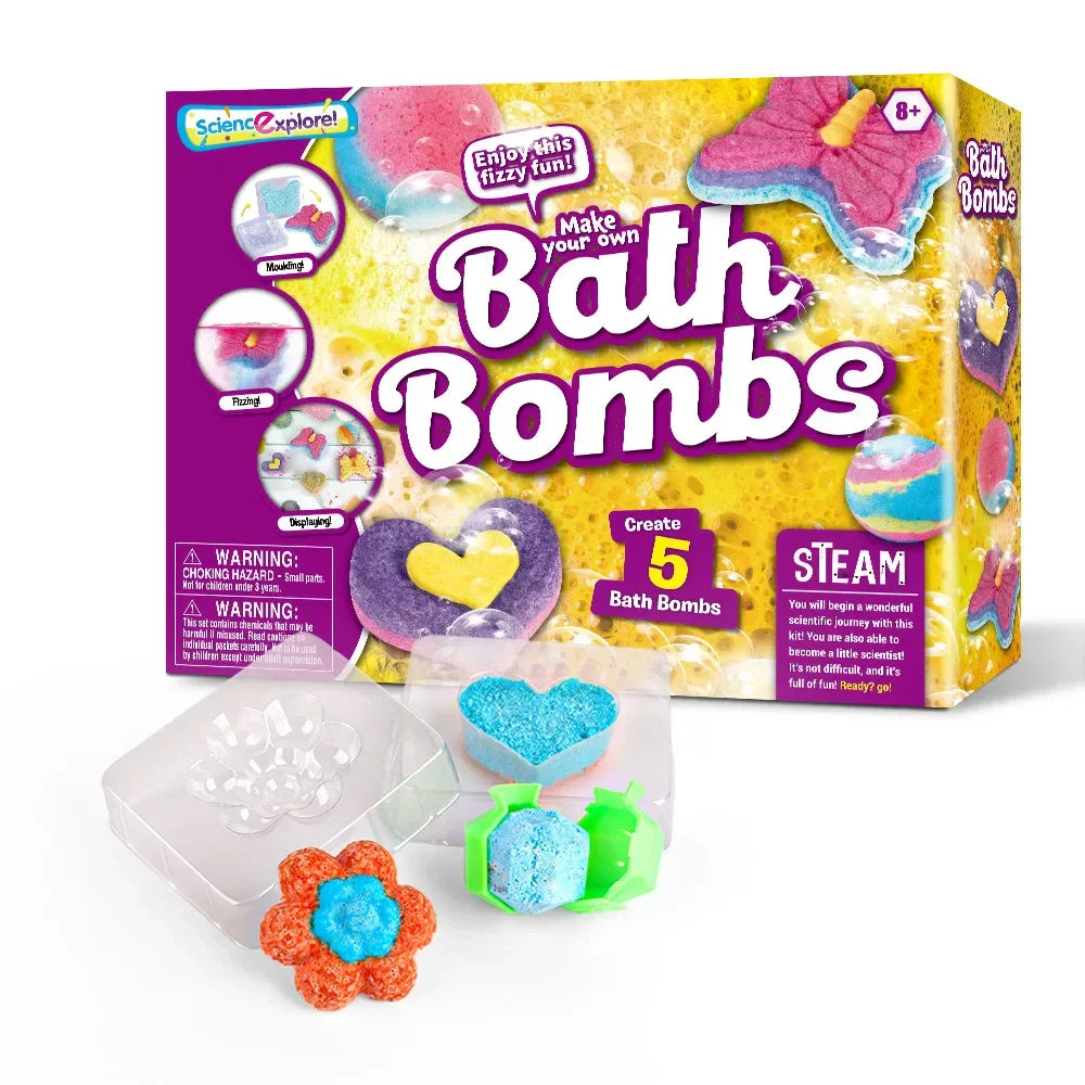 BathBombs – Colorato e istruttivo – Set fai da te per palline effervescenti da bagno