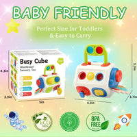 Thumbnail for BusyCube – Intelligente e divertente – Cubo Montessori Fidget 10 in 1