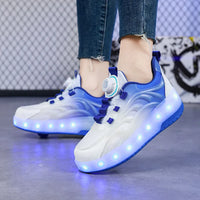 Thumbnail for Light-Up Skate Shoes – LED e comode – Sneakers luminose con suola a rullo