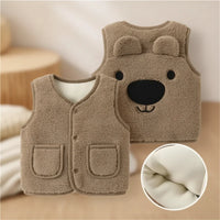 Thumbnail for Baby Bear Fleece Vest – Caldo e morbido – Gilet da bambino con orsacchiotto