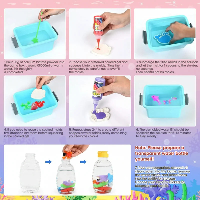 Magic Gel Water Beads – Creativo e sensoriale – Set di giochi per modellare l'acqua