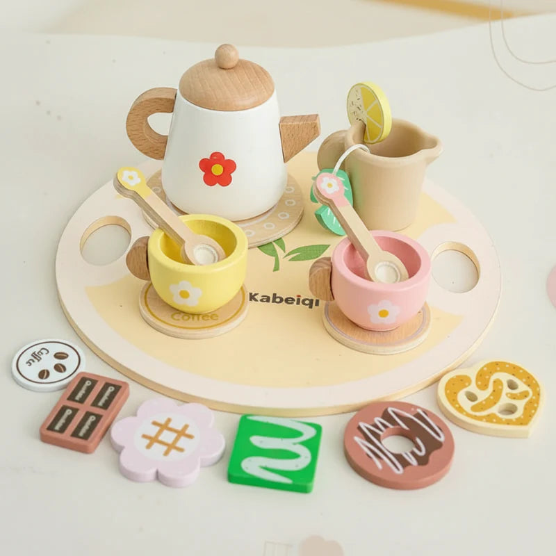 Woods – Semplice e affascinante – Set da tè in legno per bambini