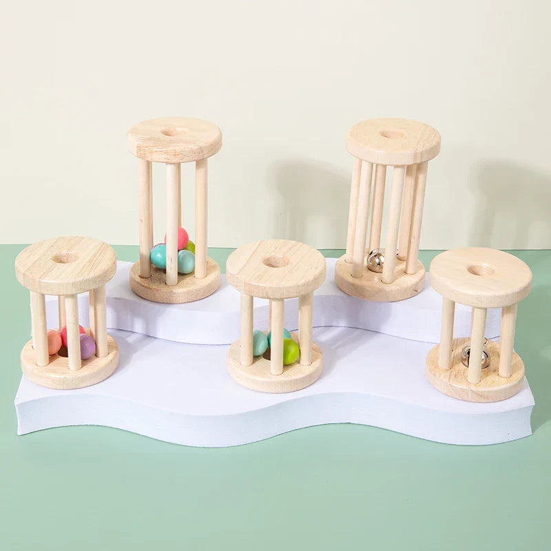 Music Rattle™ – Gabbia Merry Roll – Giocattoli a sonaglio in legno