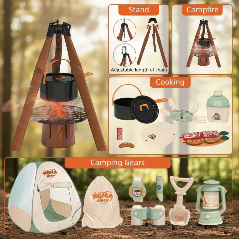 Kids Camping Adventure – Avventuroso e interattivo – Set da campeggio