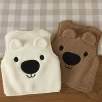 Thumbnail for Baby Bear Fleece Vest – Caldo e morbido – Gilet da bambino con orsacchiotto