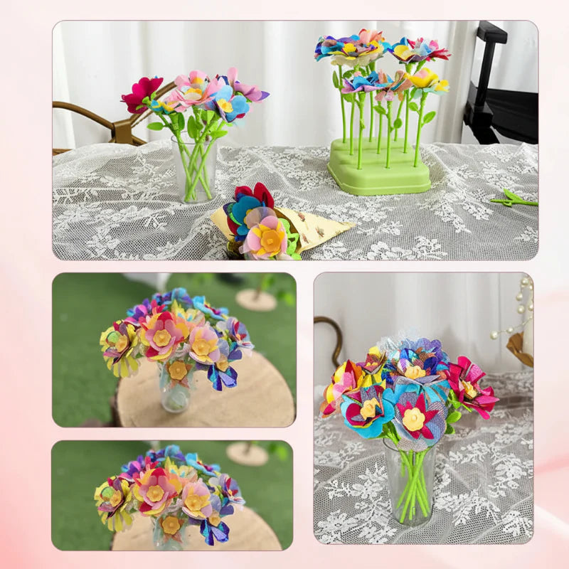 DIY Flower Bouquet Toy – Creativo e interattivo – Set di attività manuali con i fiori