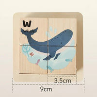 Thumbnail for WoodMind – Creativo e didattico – Puzzle in legno 6 in 1 con animali Montessori