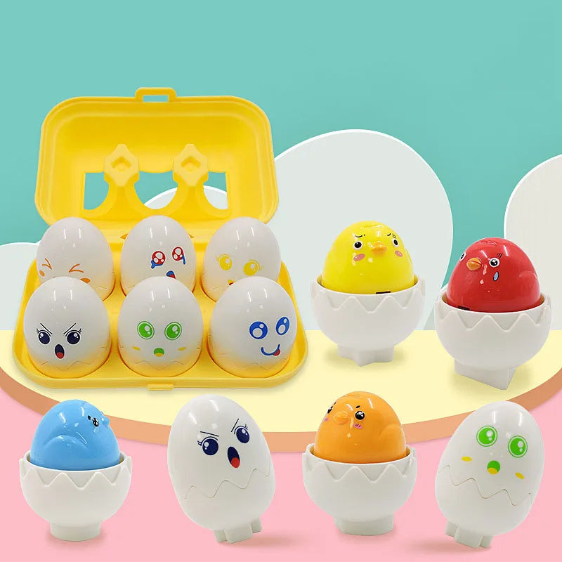 Montessori 3D Eggs Puzzle – Divertente per Pasqua - Gioco di smistamento delle uova