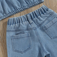 Thumbnail for Mini Fashion™ - Bellissimi ricami - Set estivo in denim