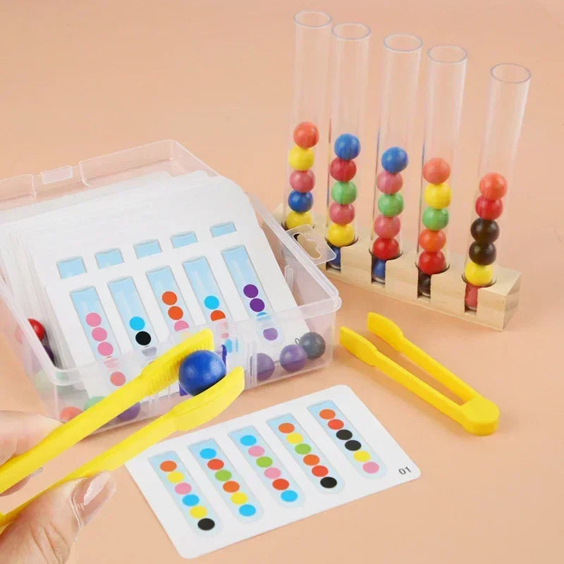 Tube Clip Beads™ - Rompicapo - Gioco di colori e abilità motorie