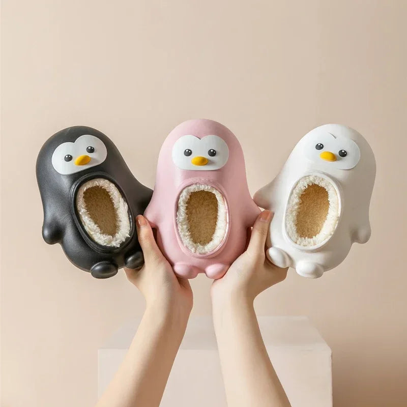 Mini Fashion™ - Calde e divertenti - Pantofole pinguino per bambini