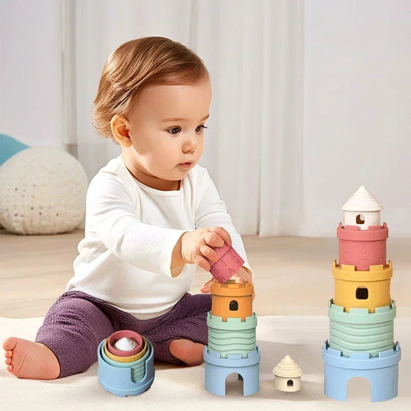 Stack & Learn™ – Divertimento intelligente nell'impilare – Torre impilabile Castello