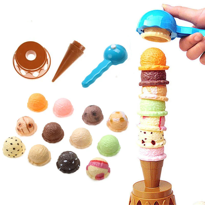 Ice Cream Stack Game™ - Gusti in equilibrio - Gioco di equilibrio a tema gelato