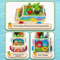 Thumbnail for Montessori Animal Matching Toy – Istruttivo e interattivo – Carretto giocattolo con puzzle