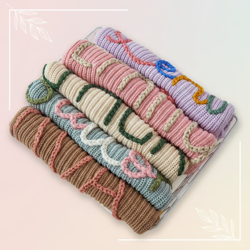 TinyStitch – Maglione personalizzato con nome per bambini