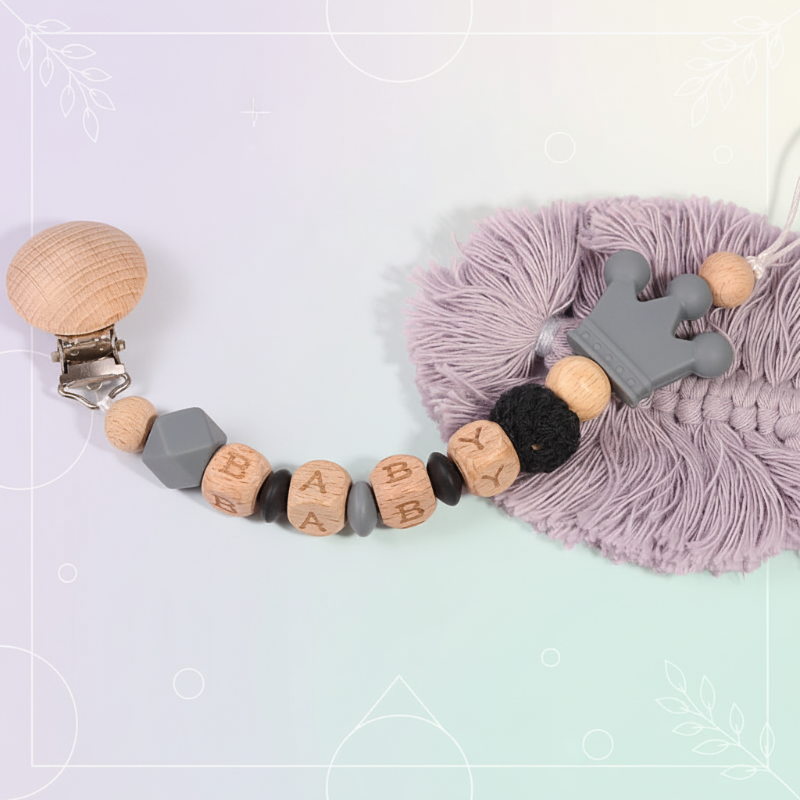 Personalized Pacifier Chain – Sicuro ed elegante - Portaciuccio personalizzato