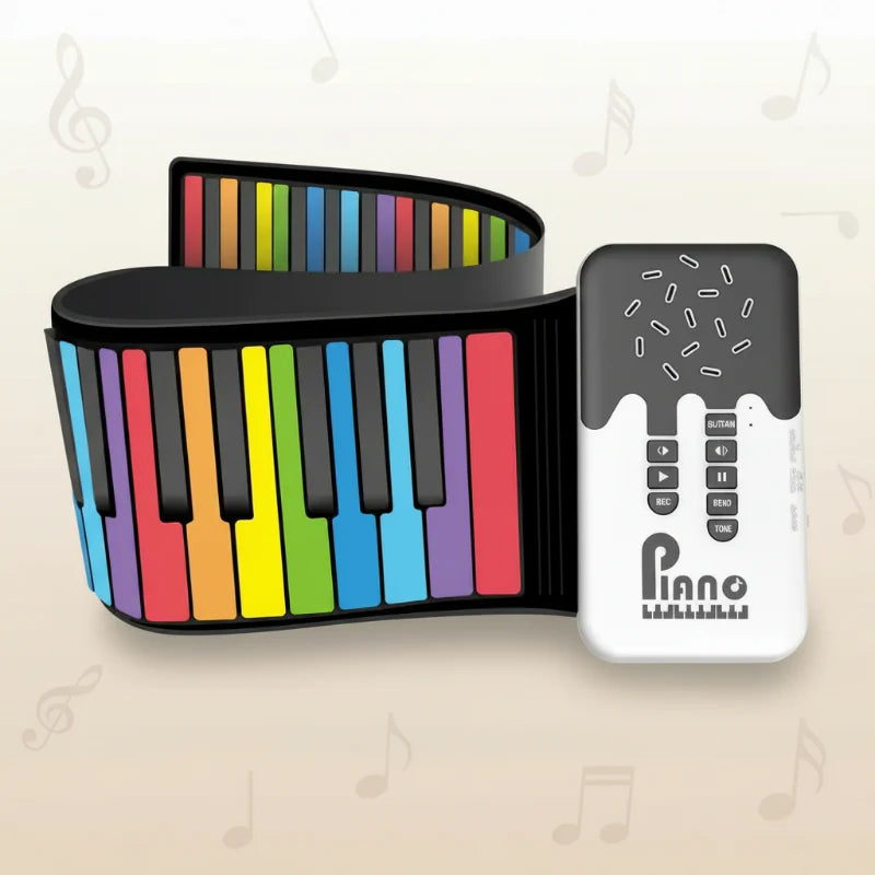 Roll-up Piano Keyboard – Creativo e didattico – Pianoforte pieghevole
