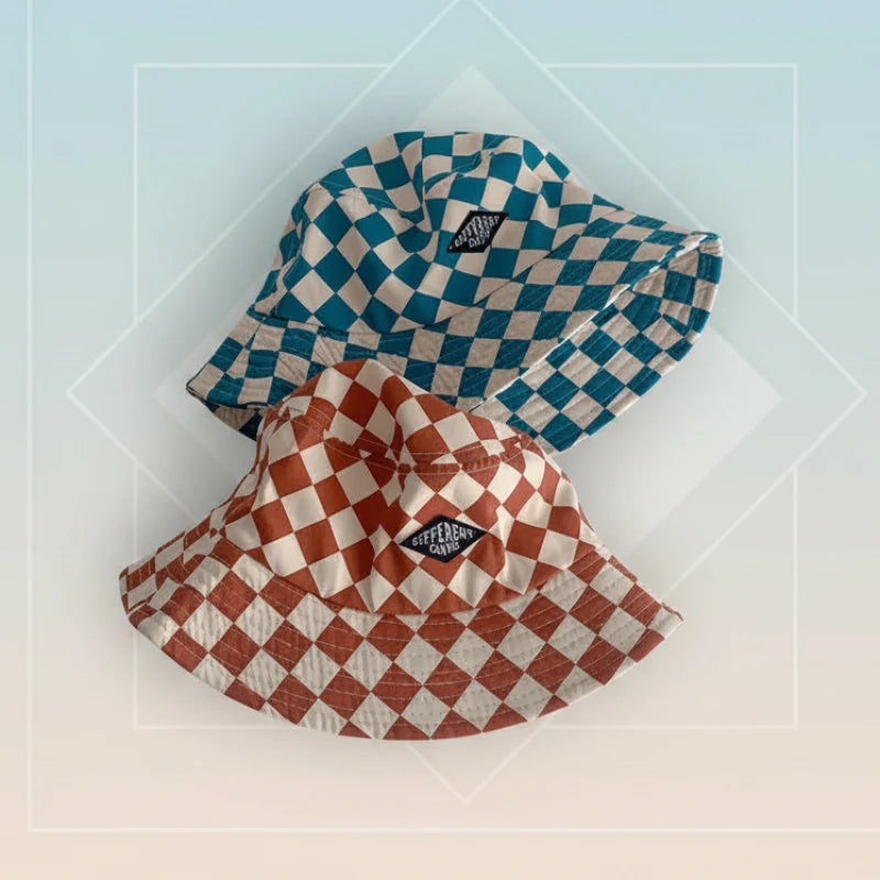 Bucket Hat – Carino e protettivo – Cappellino a quadri per bambini