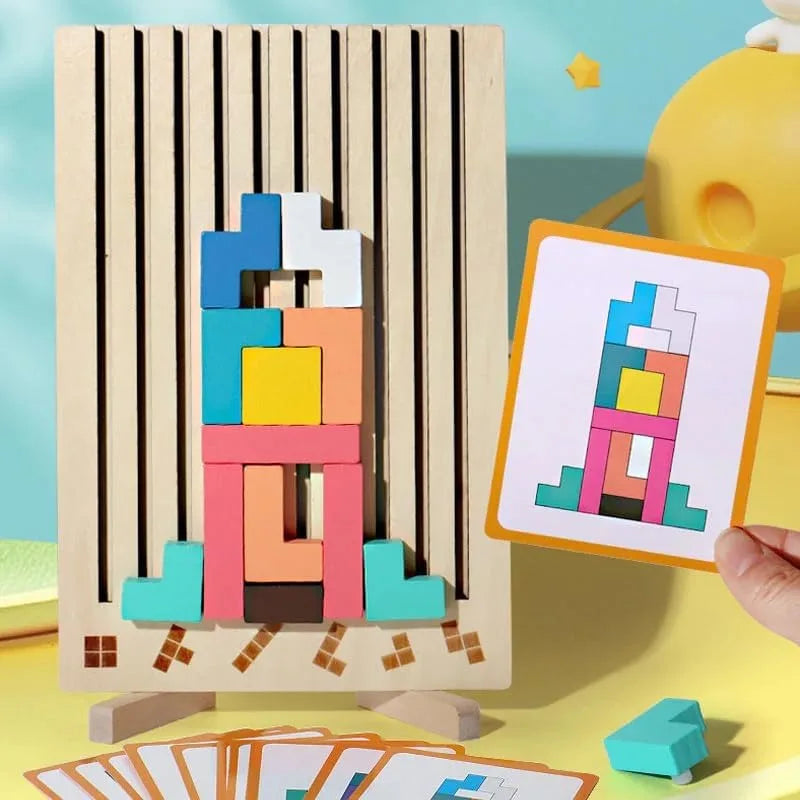 Puzzle Totem™ – Pensare e costruire – Gioco del puzzle in legno