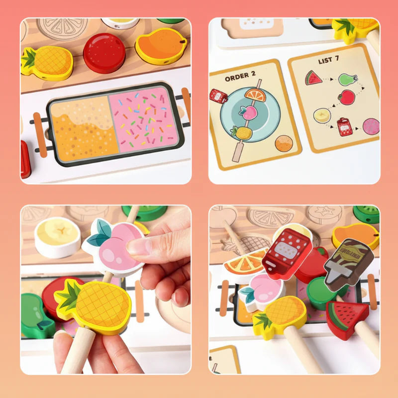 HarvestPlay – Creativo ed educativo – Set di frutta da ordinare