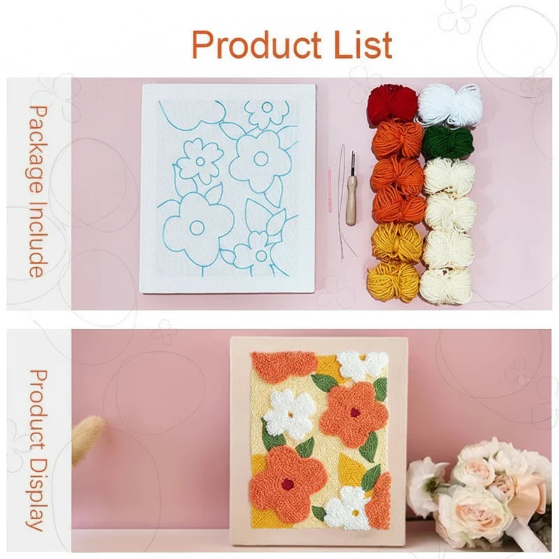 BloomCraft – Creativo e fatto a mano – Kit iniziale per ricamo