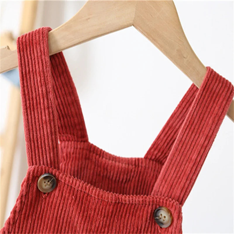 TinyTrend – Comodi ed eleganti – Salopette in tessuto a costine