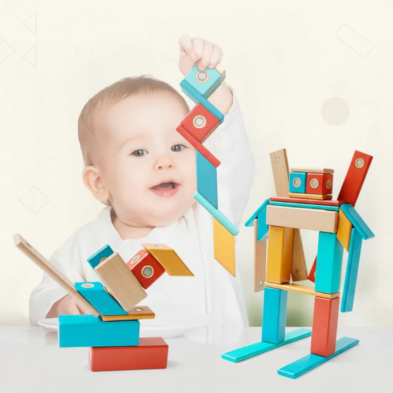 MagPlayer – Creatività e motricità – Blocchi magnetici in legno fai da te